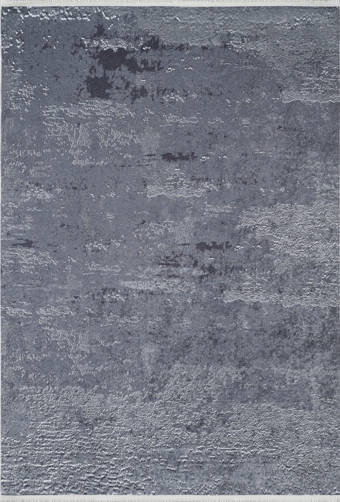 Modern Digital Print Rug - Anthracite Area Rug With Non Slip, Antibacterial Design