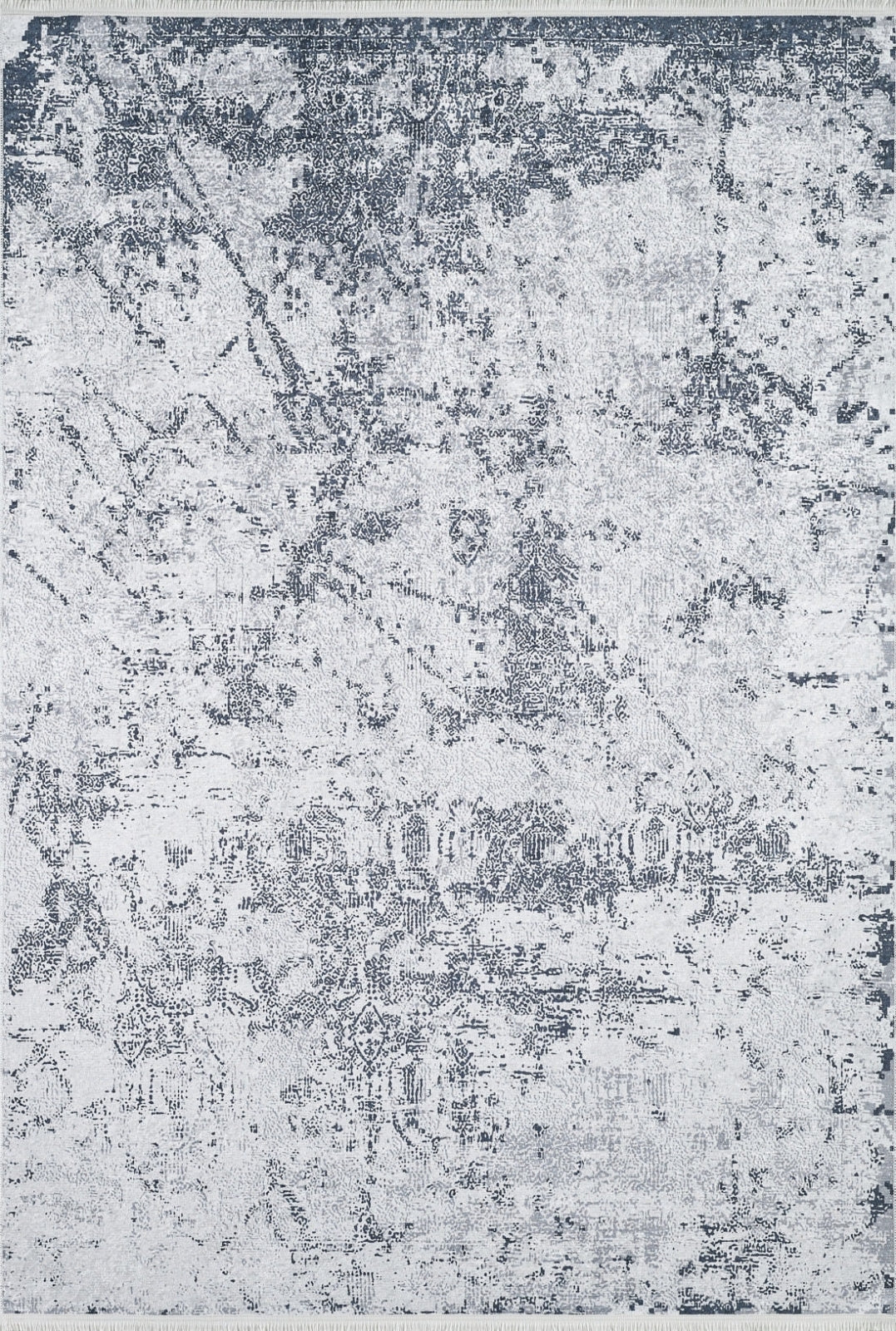 Modern Digital Print Rug – Grey Area Rug | Non Slip, Antibacterial Carpet