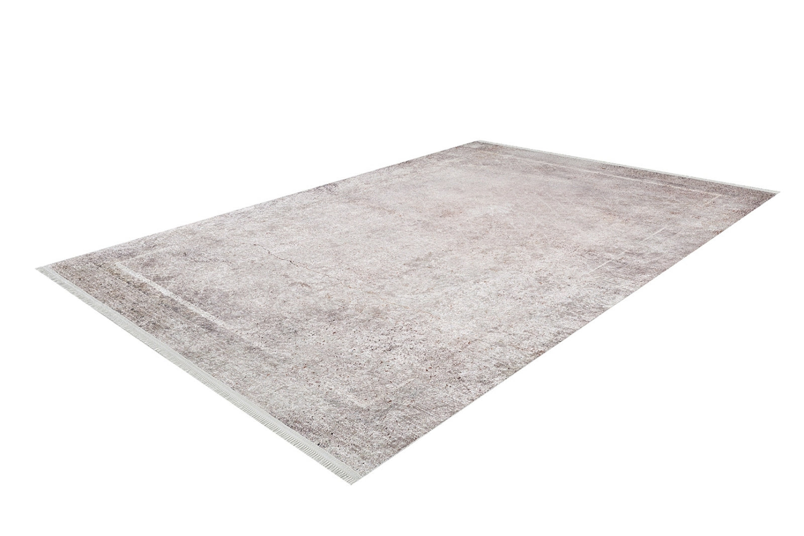 Ravalpindi Beige Frame Digital Print Area Rug
