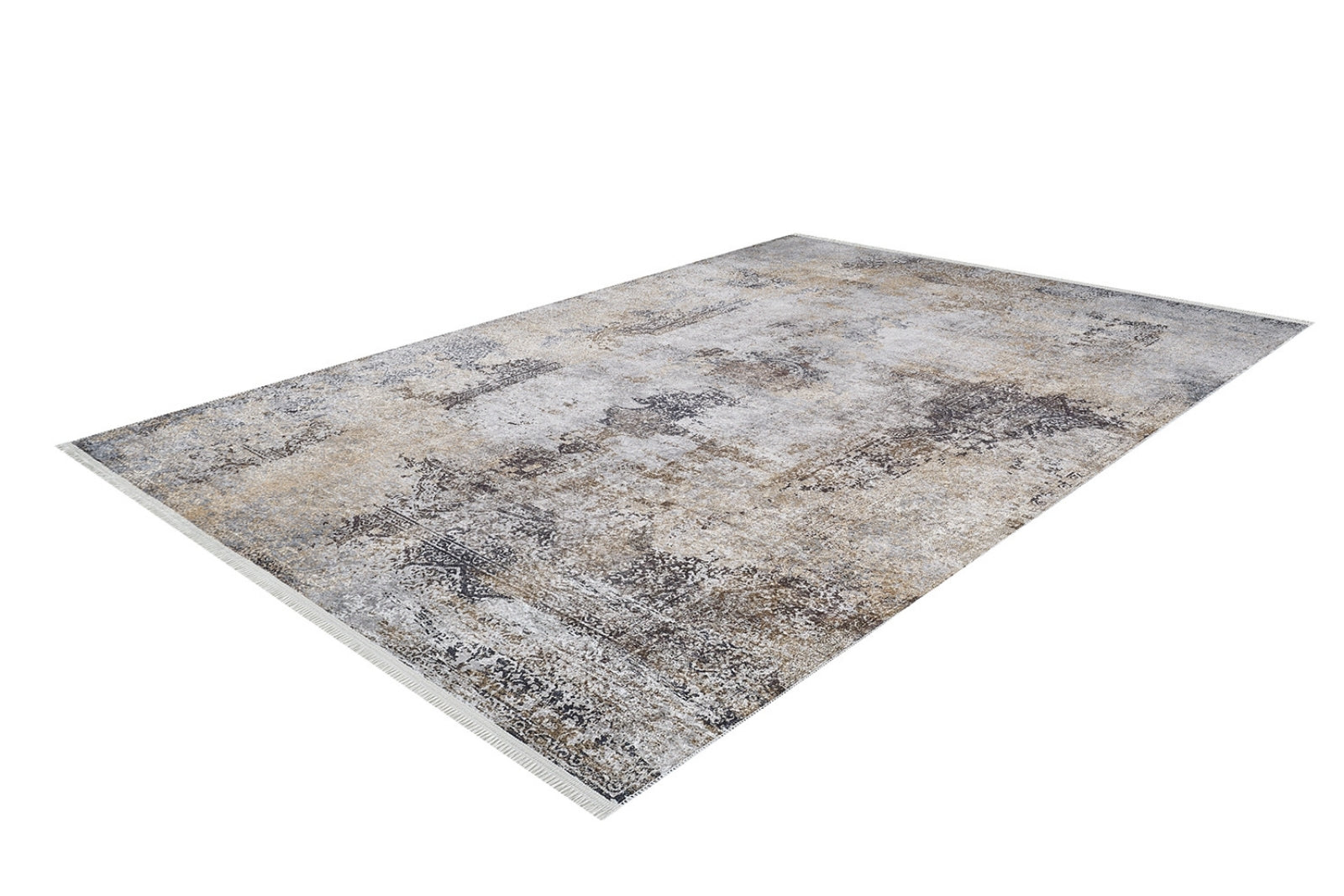 Modern Digital Area Rug – Grey Washable Non Slip Rug With Antibacterial Carpet