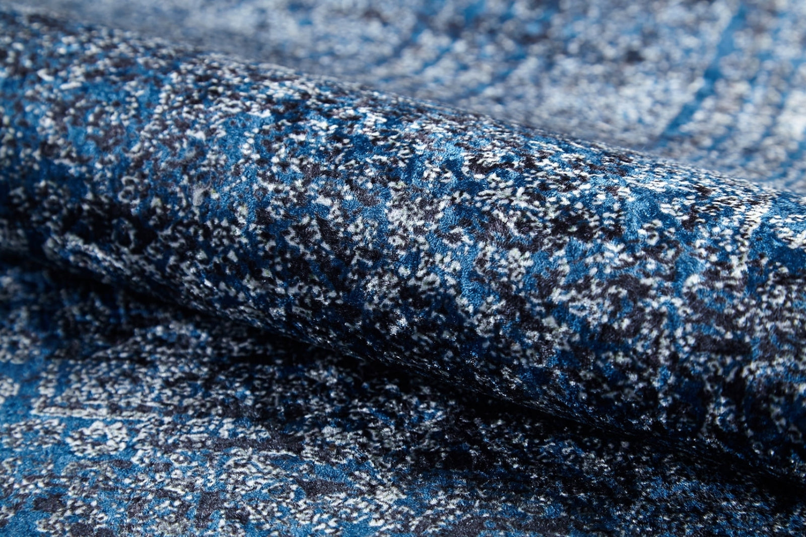 Modern Digital Area Rug | Blue Digital Print Carpet - Non Slip, Antibacterial