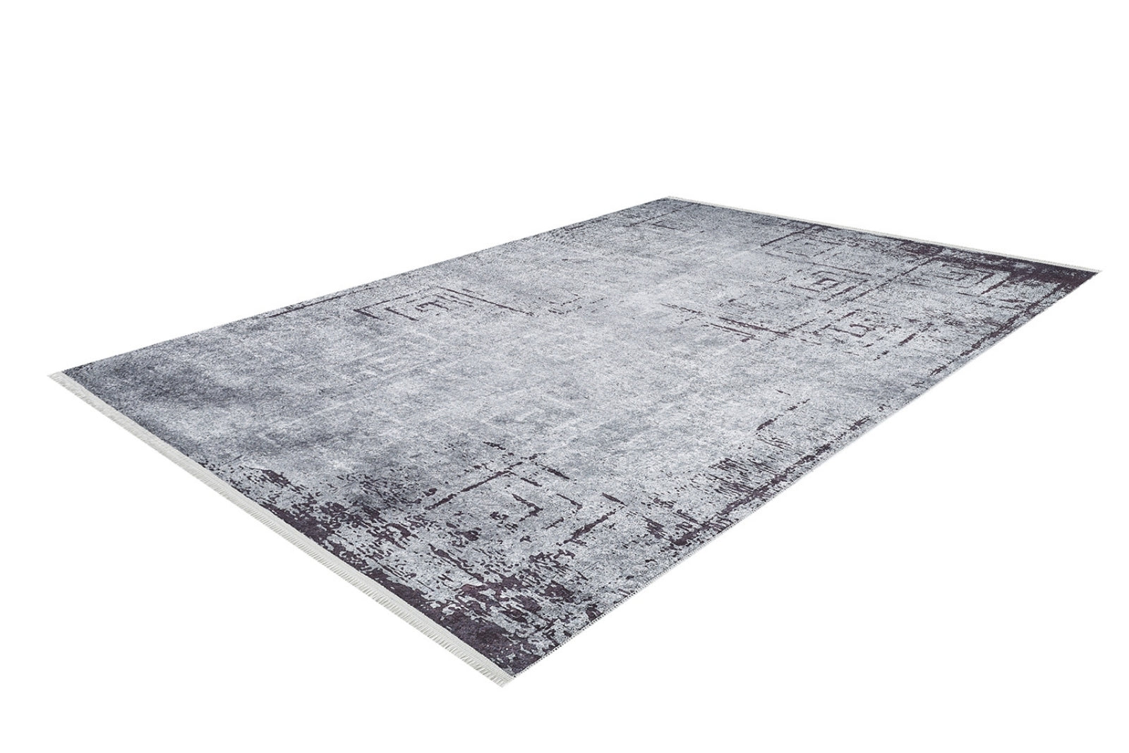 Modern Area Rug – Grey Floor Rug With Digital Print, Non Slip & Antibacterial Carpet