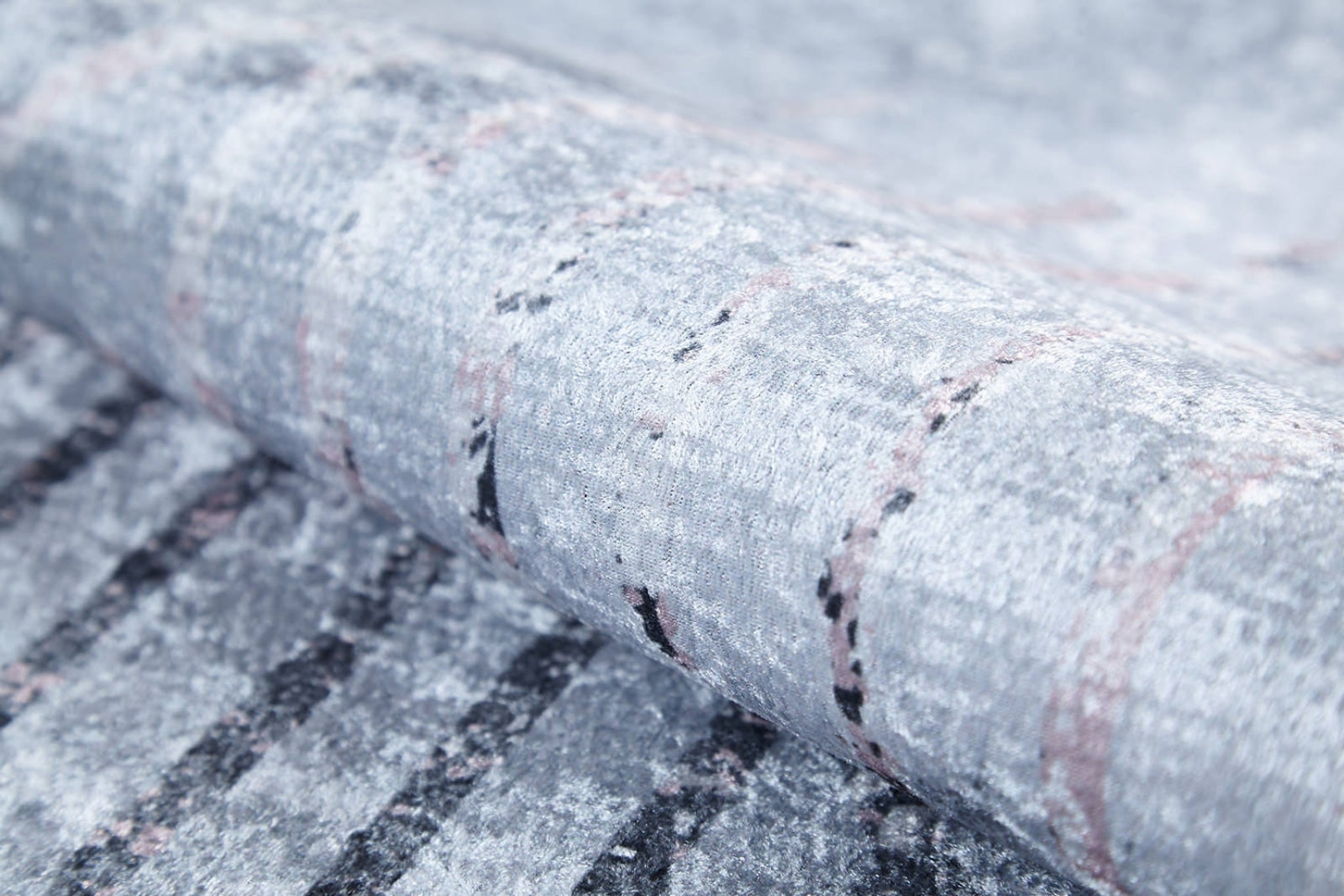 Modern Digital Print Rug - Grey Area Rug Non Slip Antibacterial Carpet