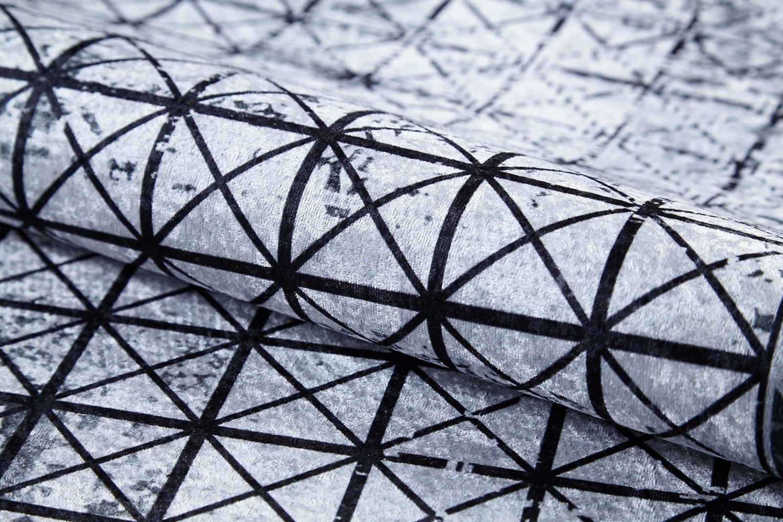 Digital Print Area Rug - Black Frame Modern Rug | Antibacterial Non Slip Carpet