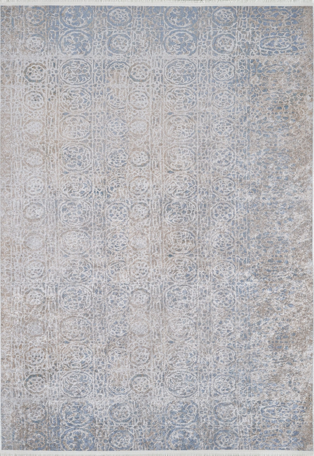 Modern Digital Print Rug – Grey Area Rug With Non Slip, Antibacterial Design