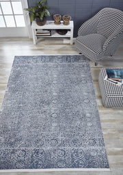 Modern Area Rug - Blue Digital Print Rug | Antibacterial, Non Slip & Washable