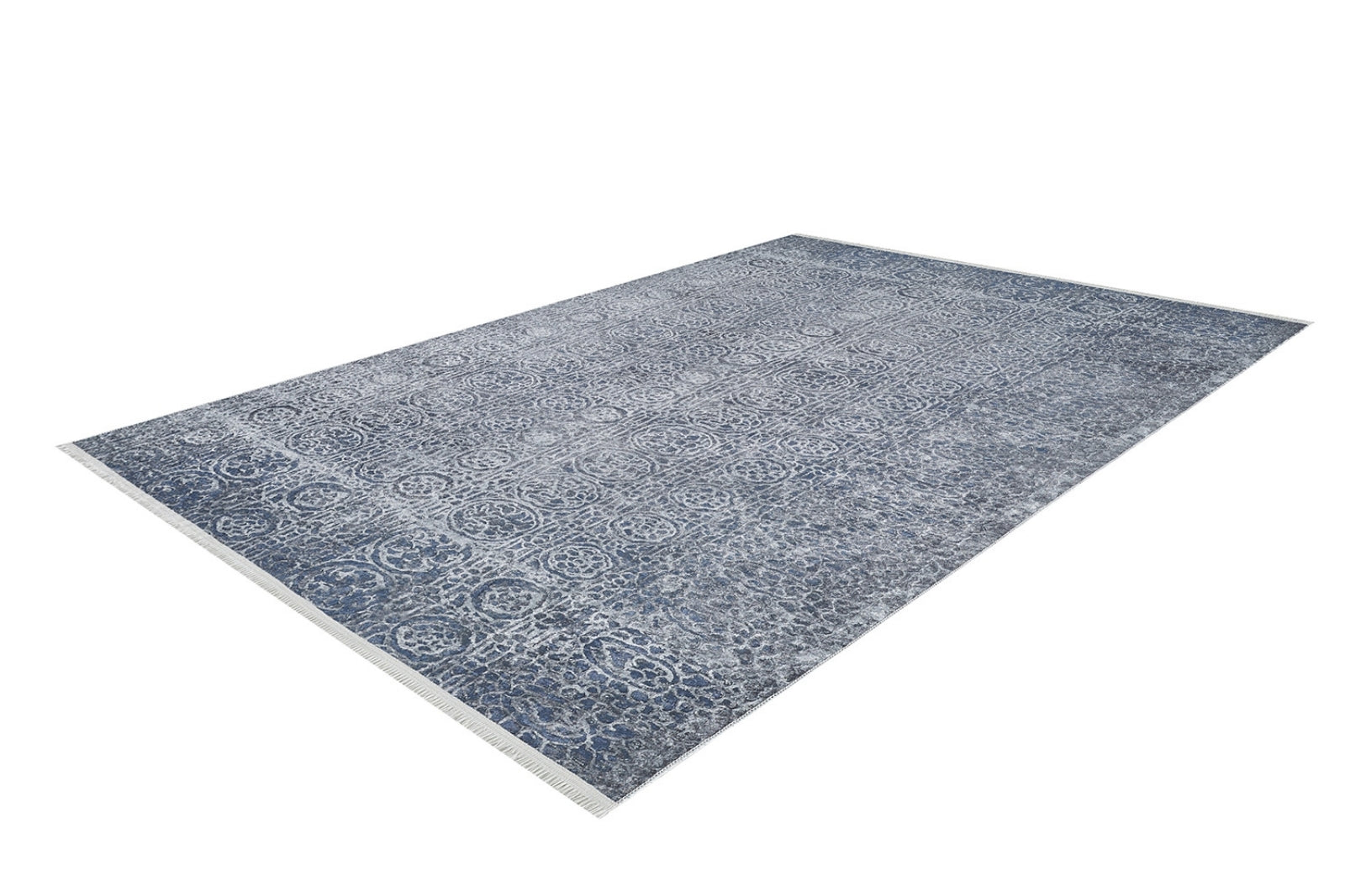 Modern Area Rug - Blue Digital Print Rug | Antibacterial, Non Slip & Washable