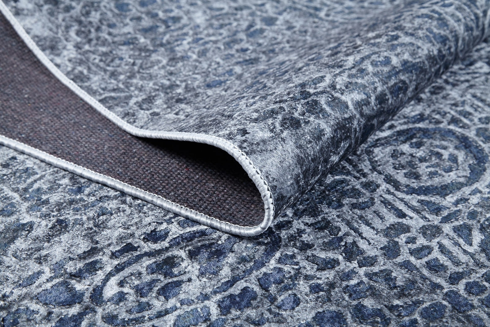 Modern Area Rug - Blue Digital Print Rug | Antibacterial, Non Slip & Washable