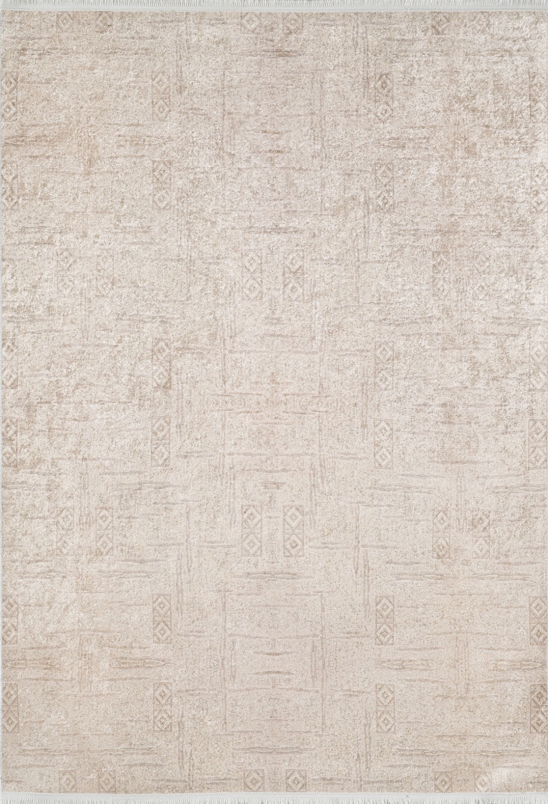 Modern Digital Print Rug - Beige Area Rug With Non Slip, Antibacterial, Washable Design