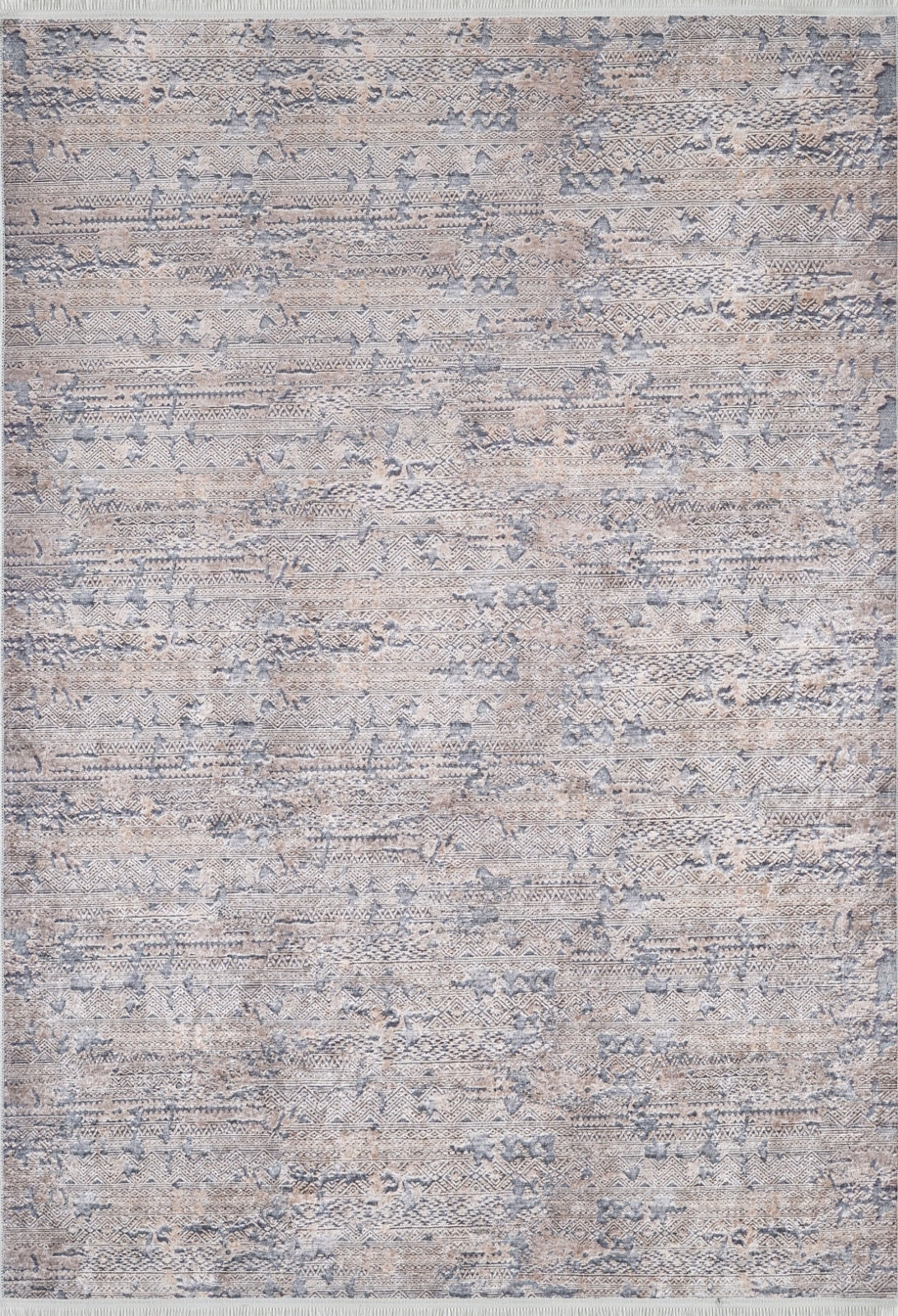 Modern Digital Area Rug – Beige Washable Floor Rug With Non Slip Backing