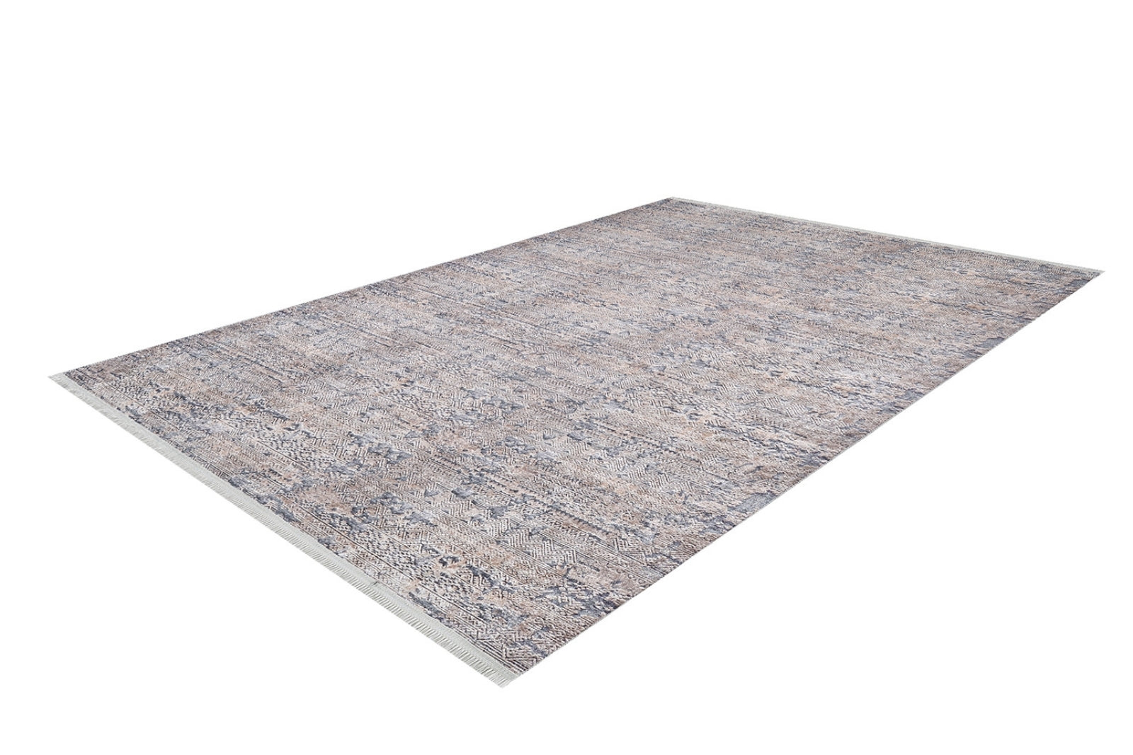 Modern Digital Area Rug – Beige Washable Floor Rug With Non Slip Backing