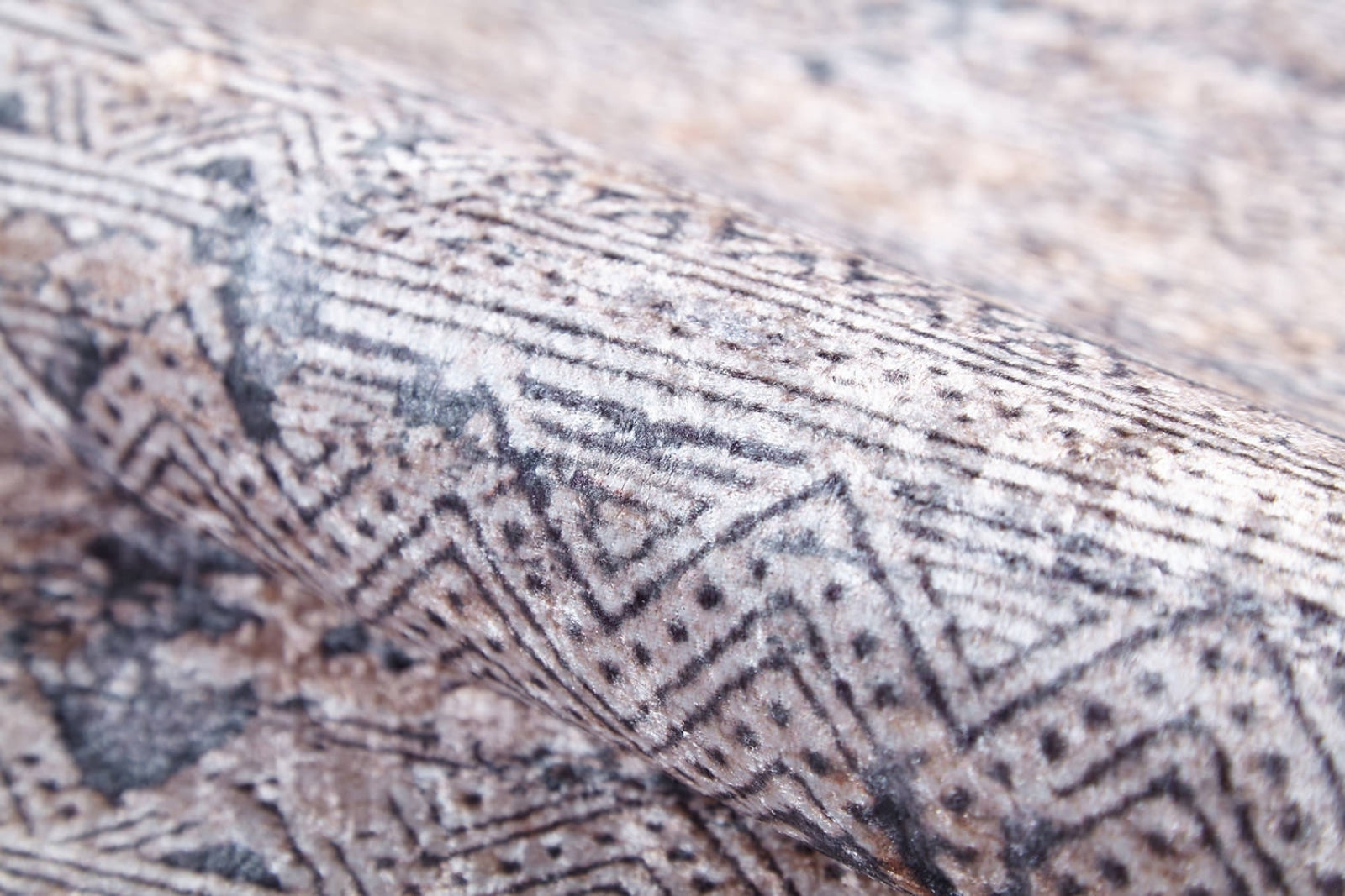 Modern Digital Area Rug – Beige Washable Floor Rug With Non Slip Backing