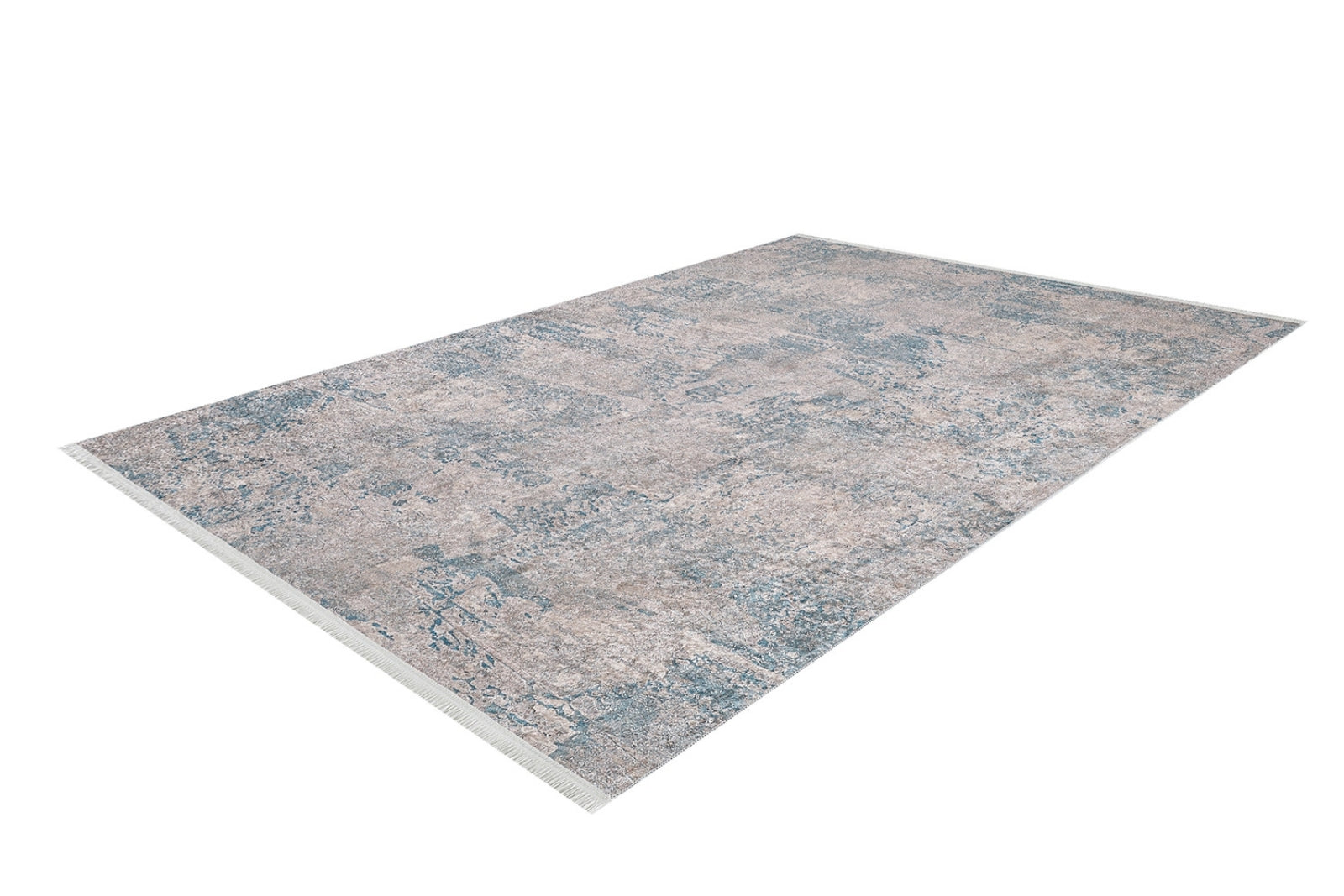 Modern Digital Print Rug – Blue Area Rug With Non Slip, Antibacterial Features