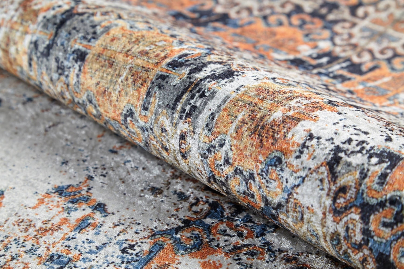 Vintage Area Rug – Beige Digital Print Carpet | Antibacterial, Non Slip, Washable