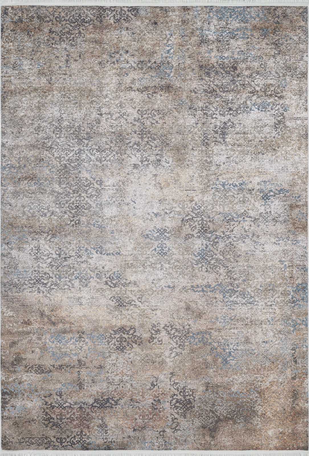 Modern Digital Print Rug – Washable Mink Texture Area Rug With Non Slip Backing