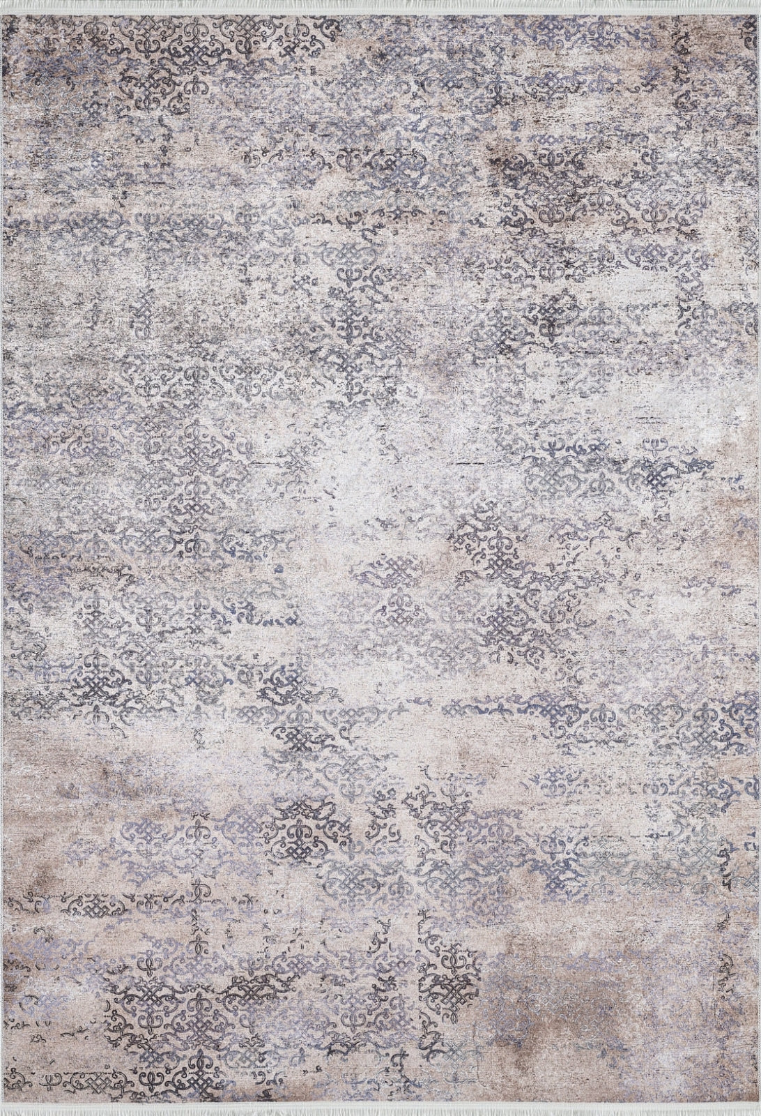 Beige Vintage Area Rug – Digital Print Carpet | Non Slip Rug, Antibacterial Carpet