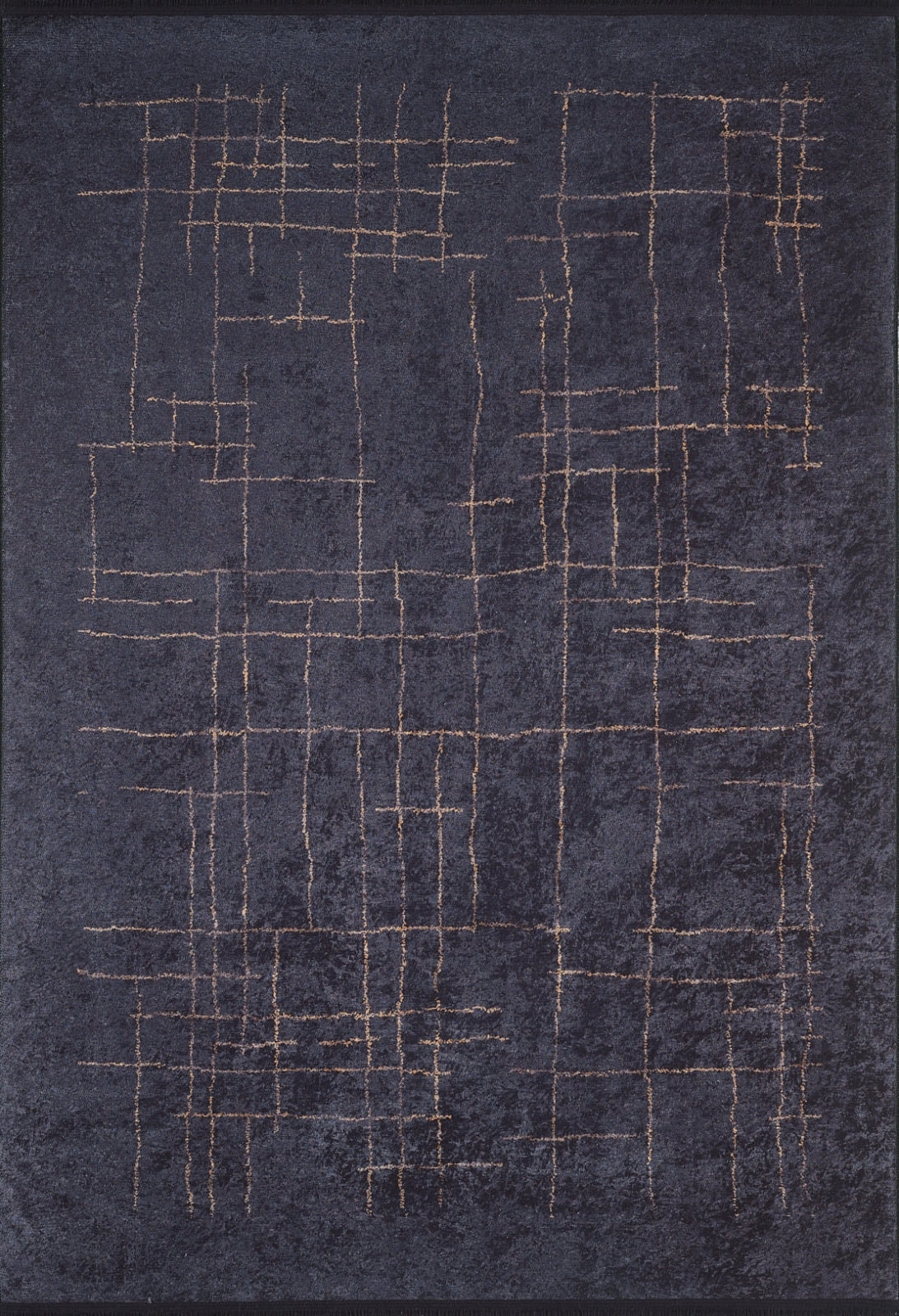 Modern Digital Area Rug – Black Area Rug with Antibacterial, Non Slip Features