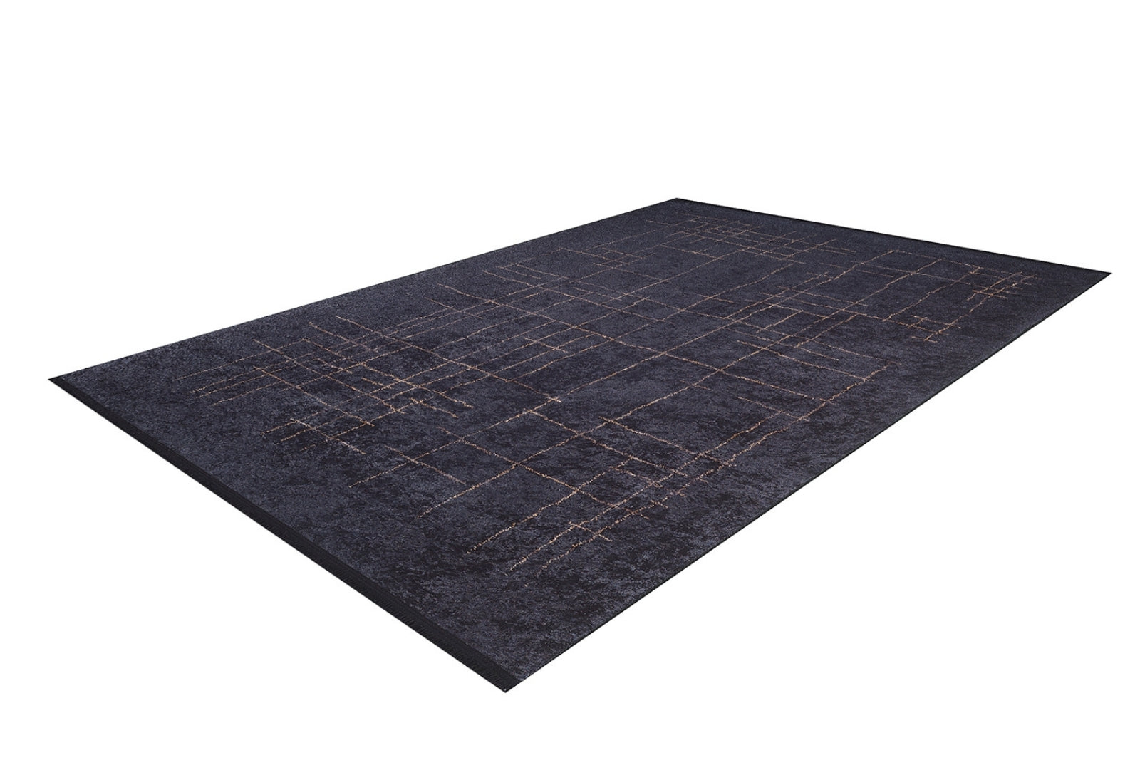 Modern Digital Area Rug – Black Area Rug with Antibacterial, Non Slip Features