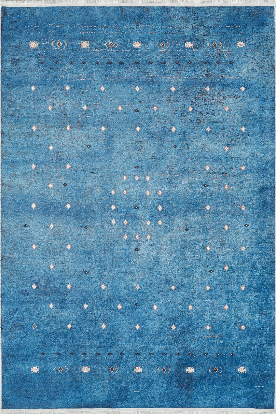 Modern Blue Area Rug – Digital Print Rug With Non Slip Carpet Backing