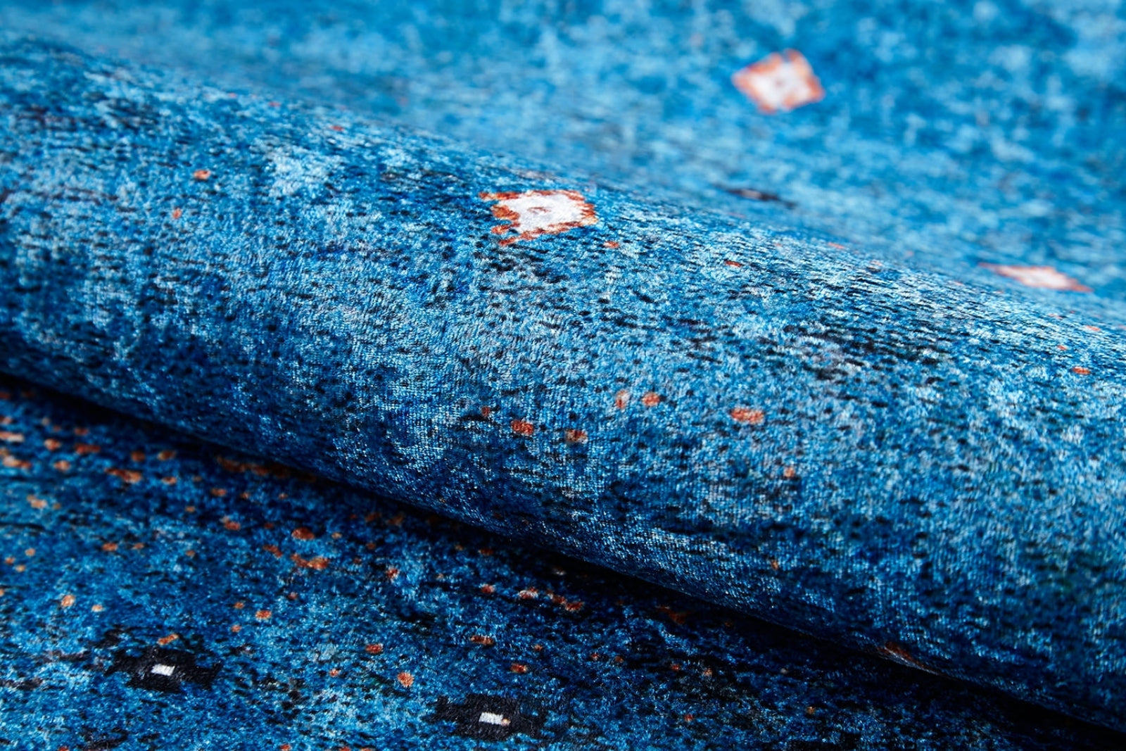 Modern Blue Area Rug – Digital Print Rug With Non Slip Carpet Backing