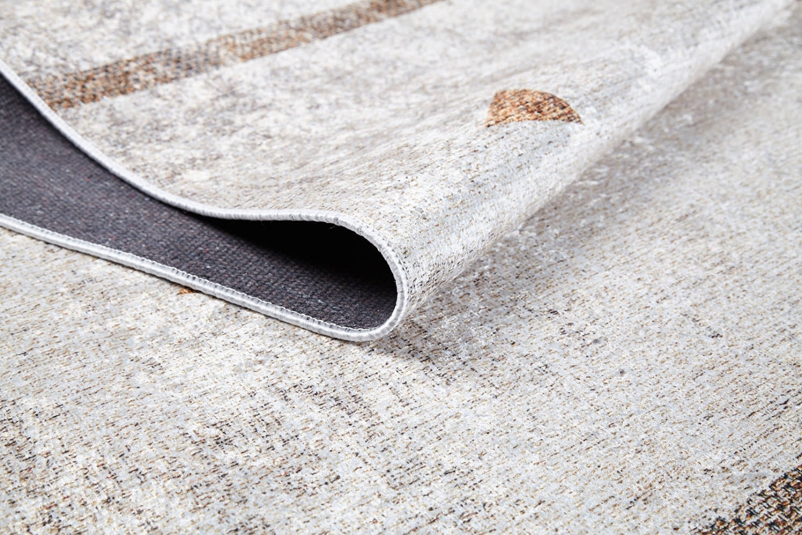 Modern Digital Print Rug - Beige Area Rug Non Slip Antibacterial Carpet