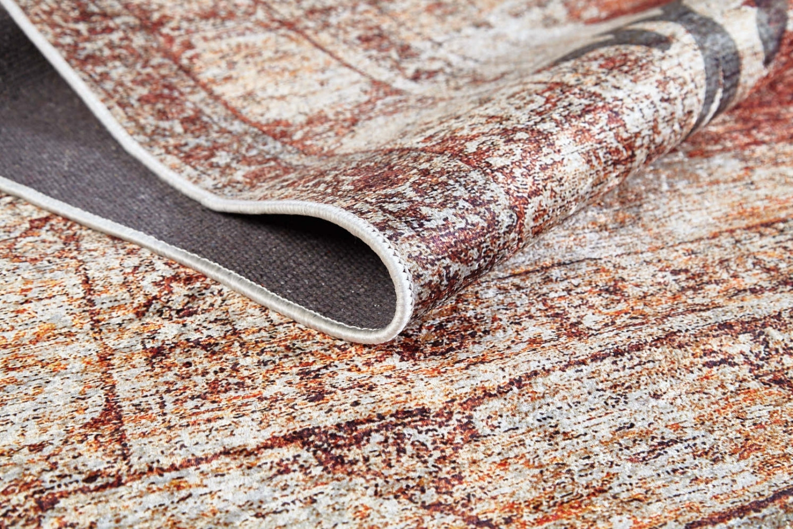Digital Print Area Rug - Brown Non Slip Carpet With Antibacterial, Antiallergic Benefits