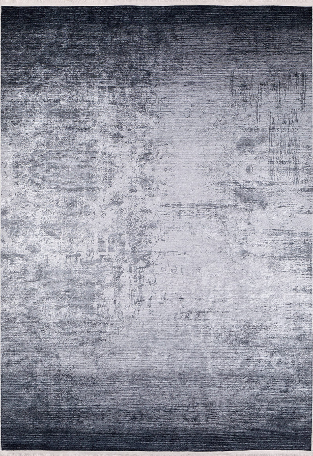 Modern Digital Print Rug - Grey Area Rug with Non Slip, Antibacterial Features