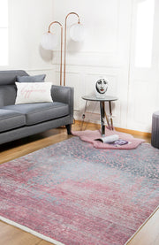 Pink Modern Area Rug – Digital Print Rug | Antibacterial Non Slip Carpet