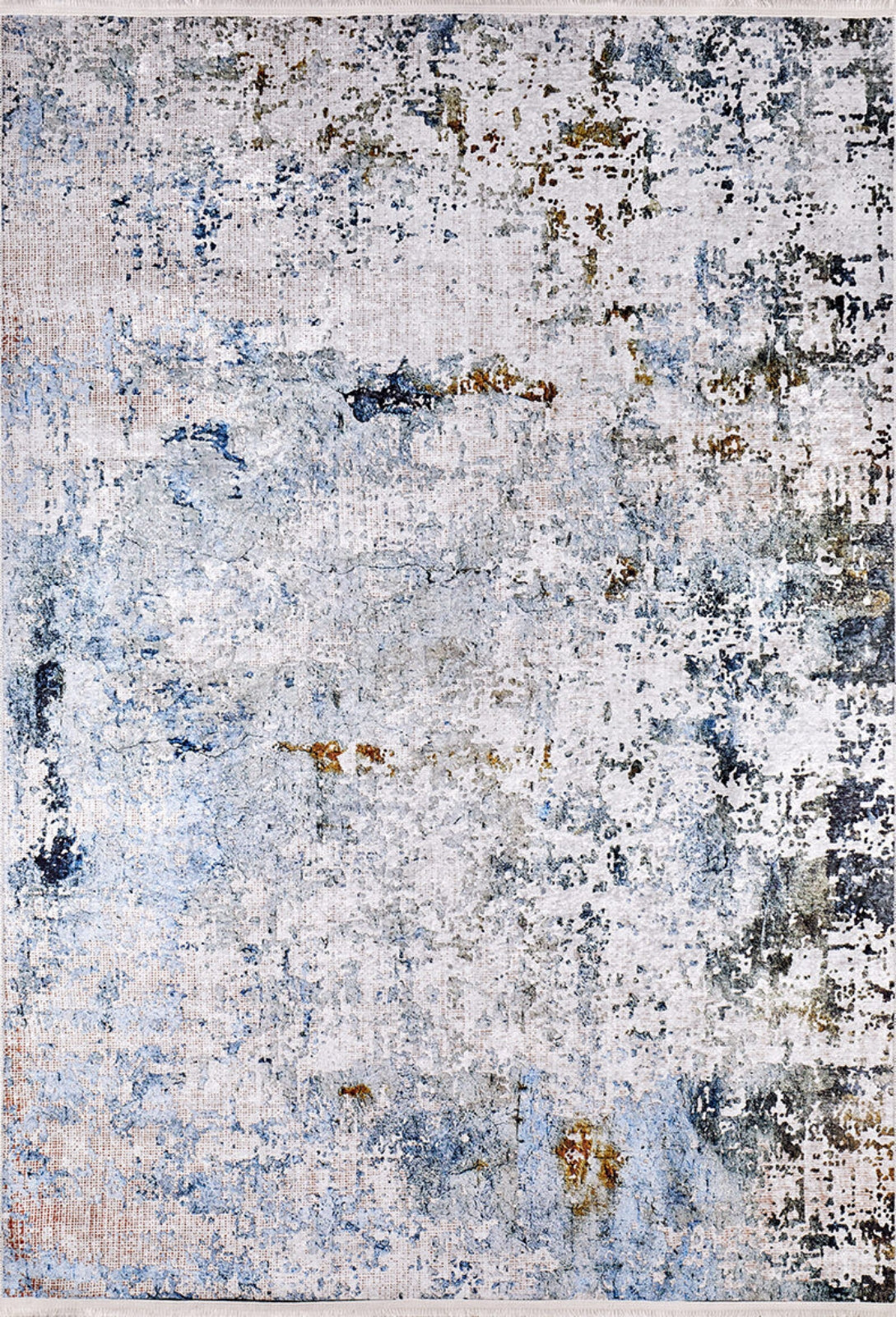 Modern Area Rug - Grey Digital Print Carpet | Antibacterial Washable Floor Covering