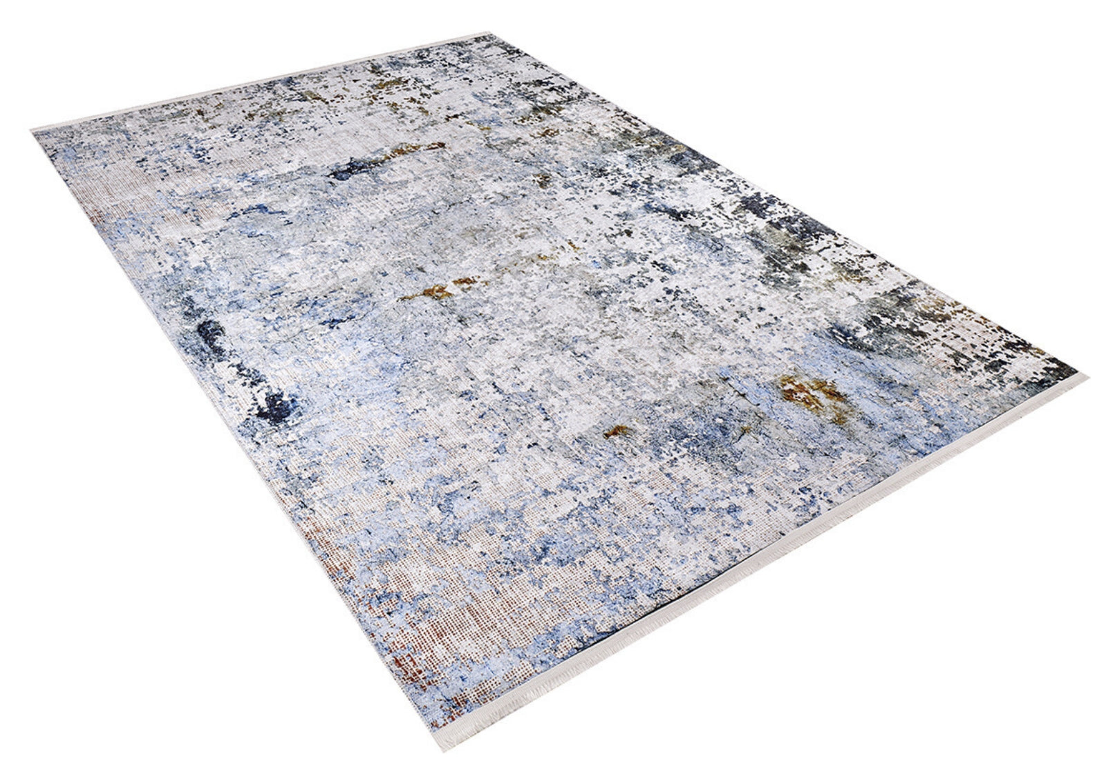 Modern Area Rug - Grey Digital Print Carpet | Antibacterial Washable Floor Covering