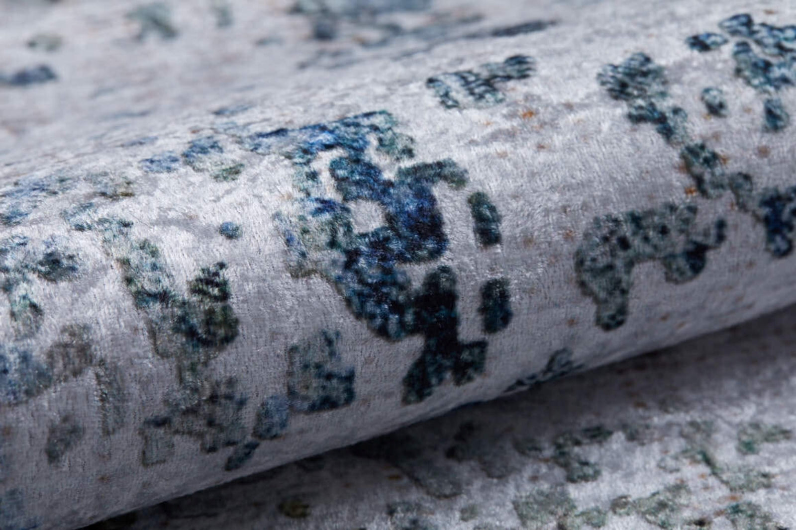 Modern Area Rug - Grey Digital Print Carpet | Antibacterial Washable Floor Covering