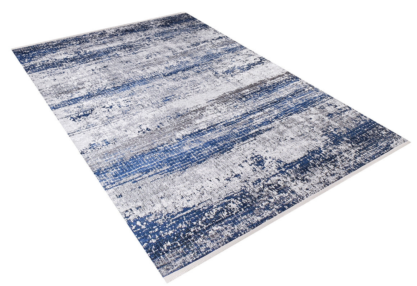 Modern Digital Area Rug - Blue Washable Non Slip Rug With Antibacterial Carpet