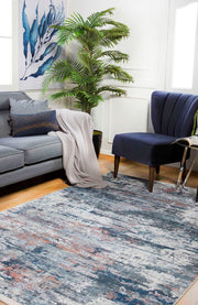 Modern Area Rug - Grey Digital Print Rug | Non Slip, Antibacterial & Washable Carpet