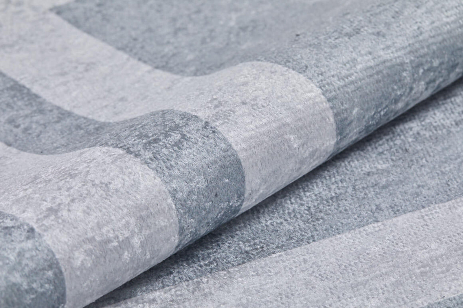 Grey Area Rug - Digital Print Frame Design Non Slip Antibacterial Carpet