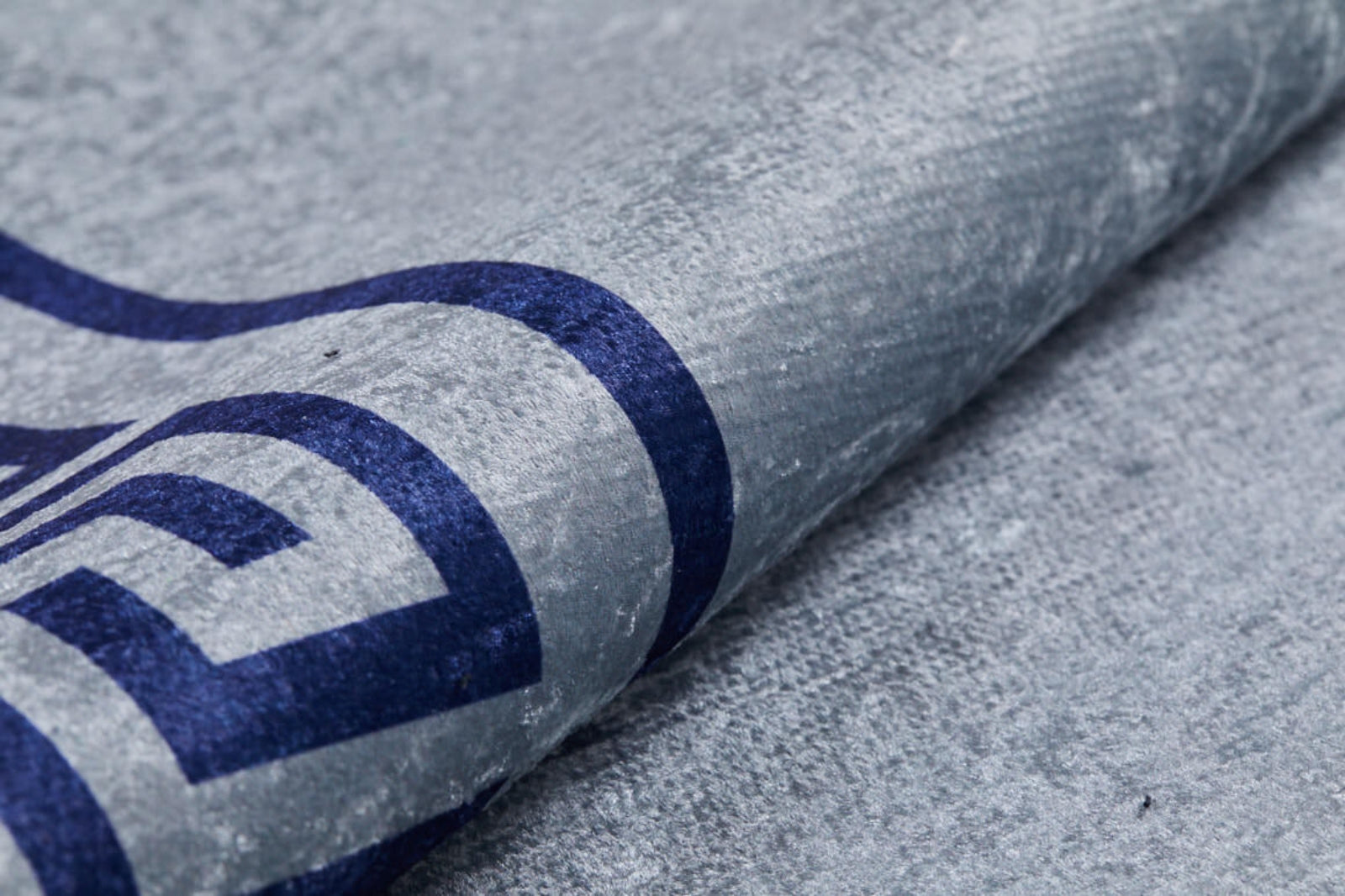 Digital Print Area Rug - Navy Frame Stylish Non Slip High Quality Carpet
