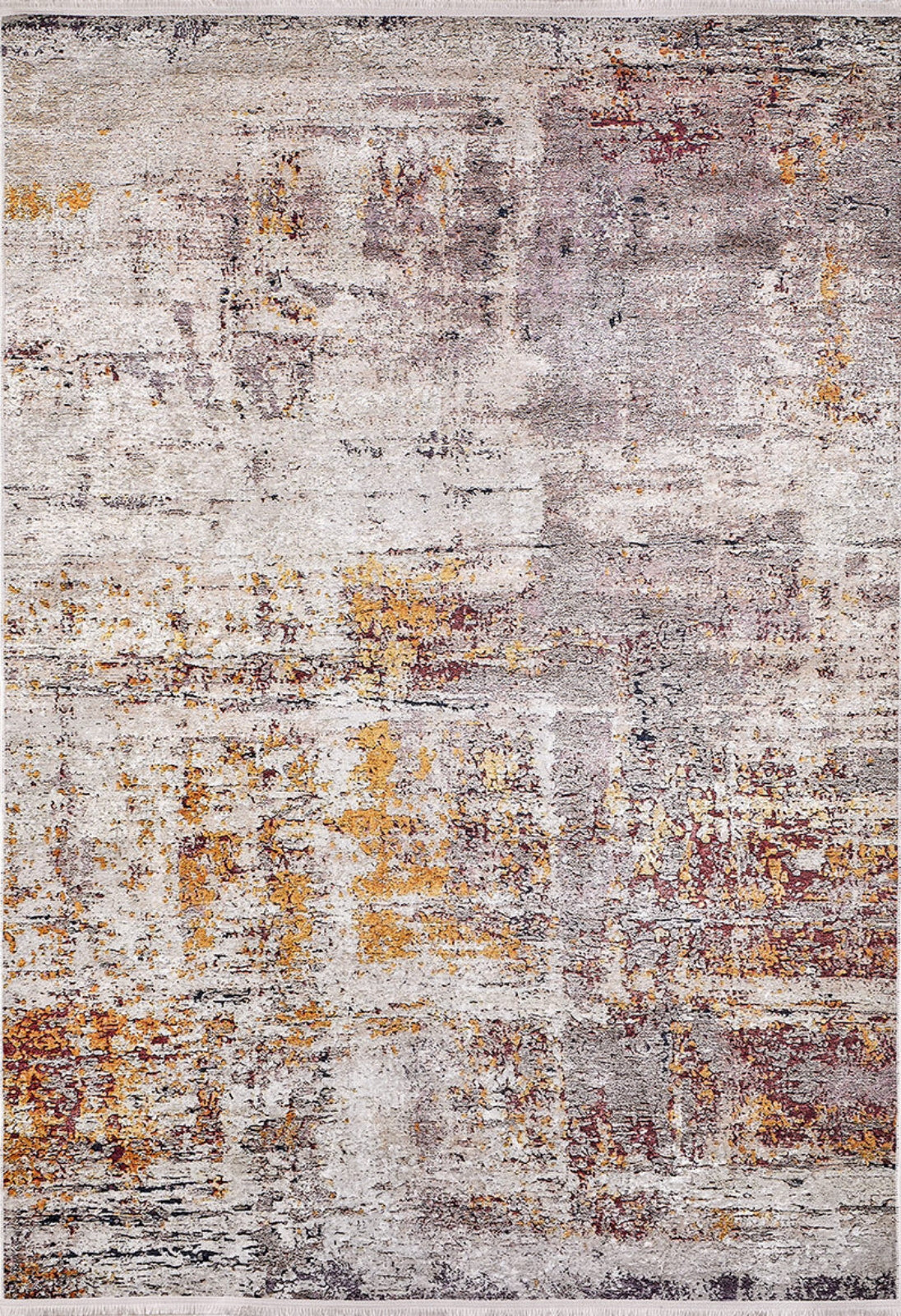 Modern Digital Area Rug – Beige Non Slip Washable Carpet for Living Room