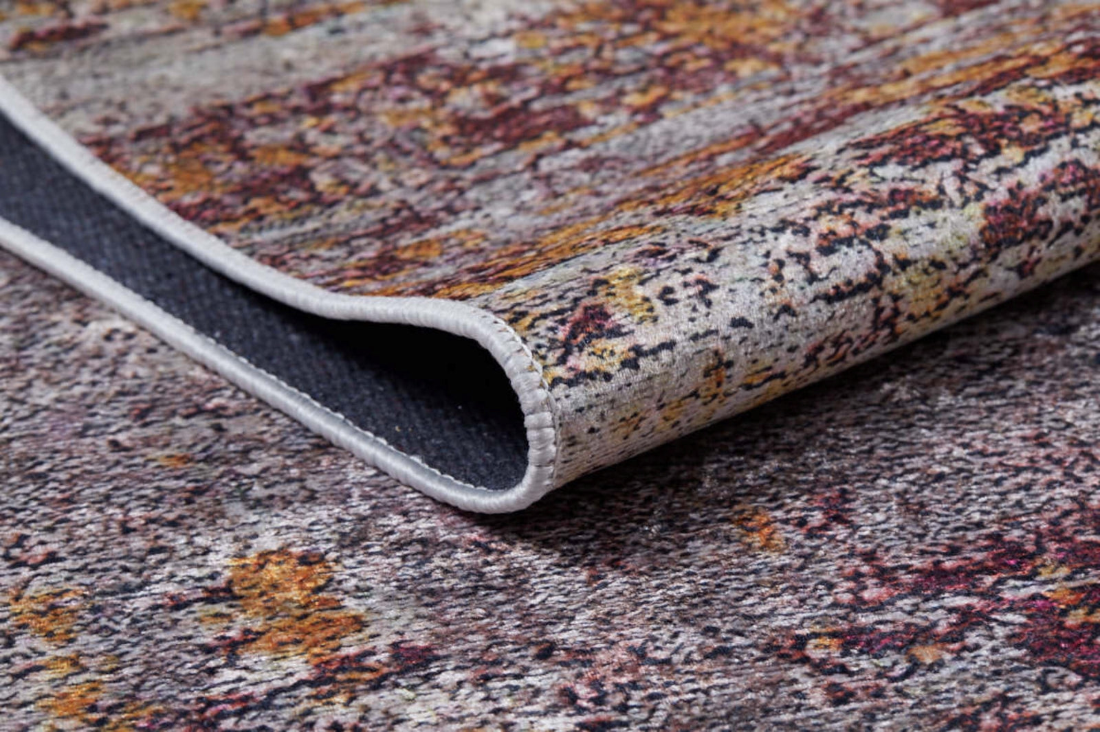 Modern Digital Area Rug – Beige Non Slip Washable Carpet for Living Room