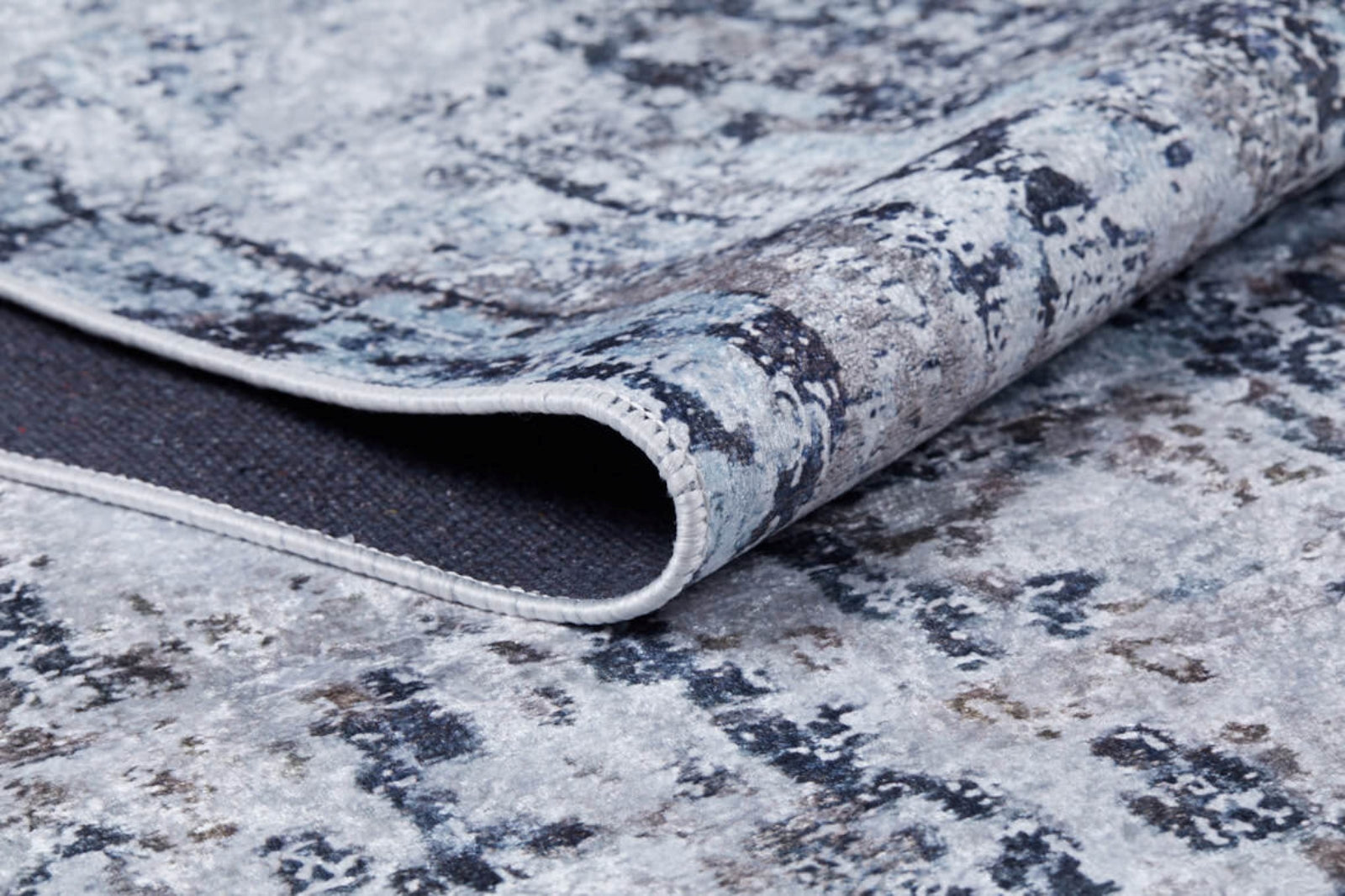 Modern Area Rug – Grey Digital Print Carpet | Non Slip Antibacterial Floor Mat