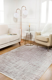 Modern Digital Print Rug – Cream Area Rug | Non Slip, Antibacterial Carpet