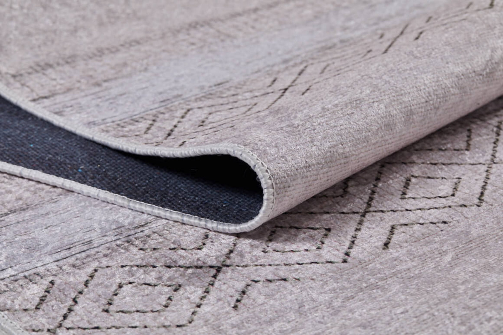 Beige Striped Area Rug - Digital Print Rug, Non Slip Antibacterial Floor Carpet