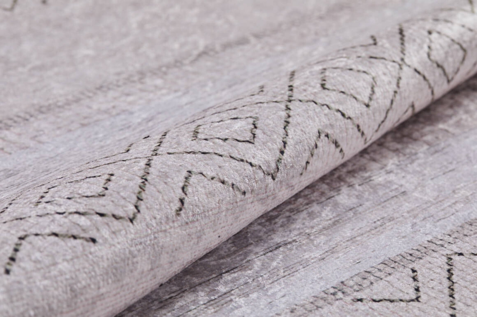 Beige Striped Area Rug - Digital Print Rug, Non Slip Antibacterial Floor Carpet