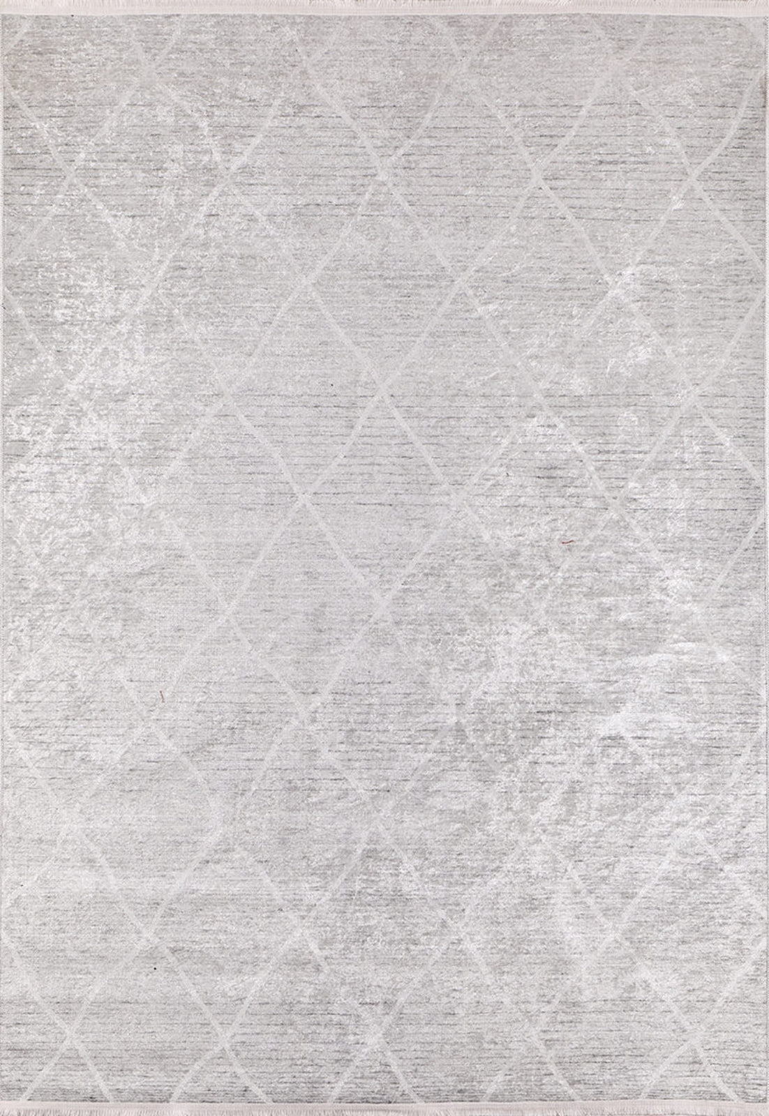 Grey Geometric Area Rug – Digital Print Non Slip Washable Carpet for Living Room