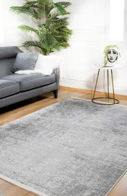 Modern Area Rug | Grey Digital Print Rug With Antibacterial & Non Slip Backing
