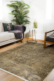 Classic Area Rug – Digital Print Green Carpet | Antibacterial Non Slip Washable Rug