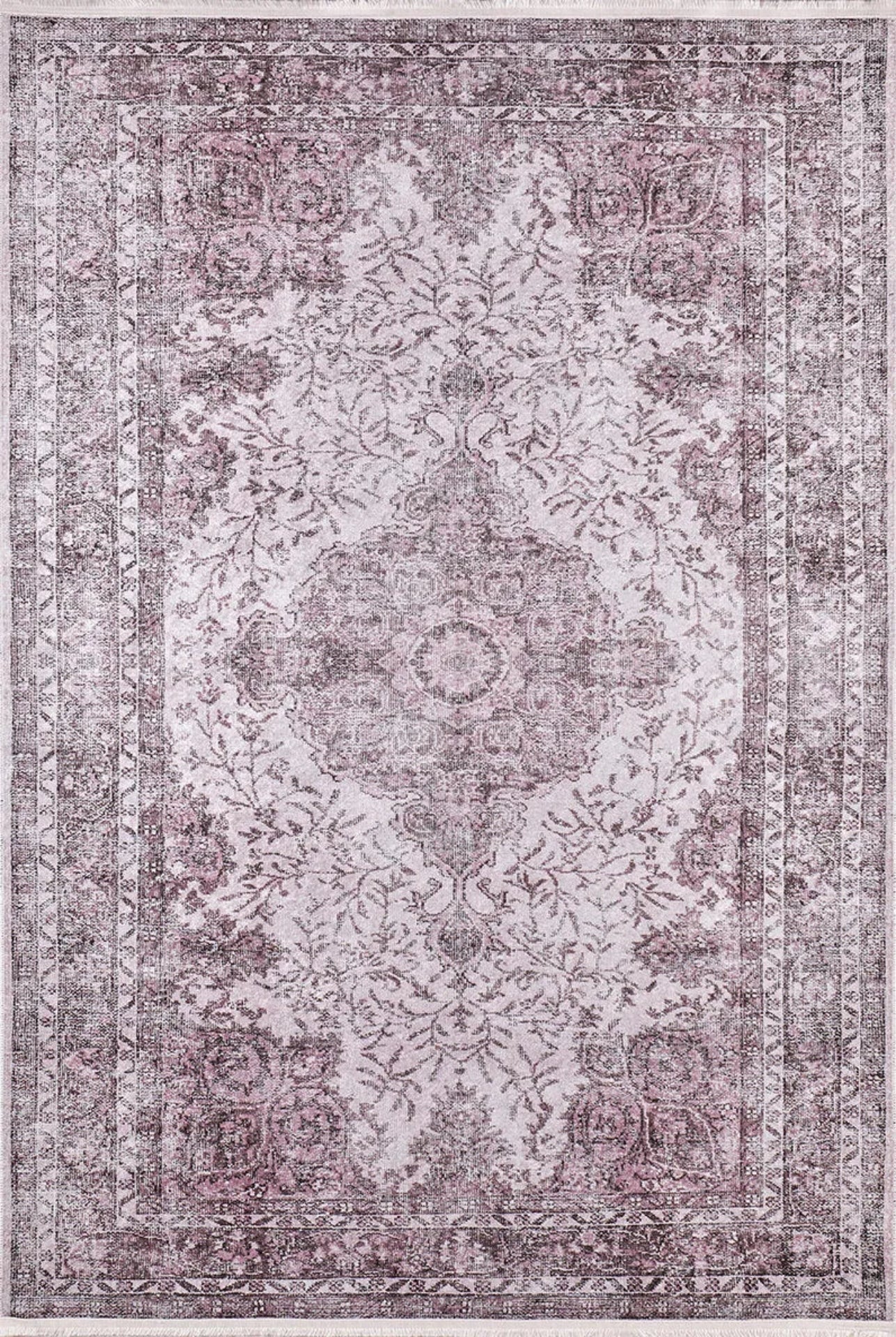 Classic Area Rug – Beige Digital Print Rug with Non Slip, Antibacterial Carpet