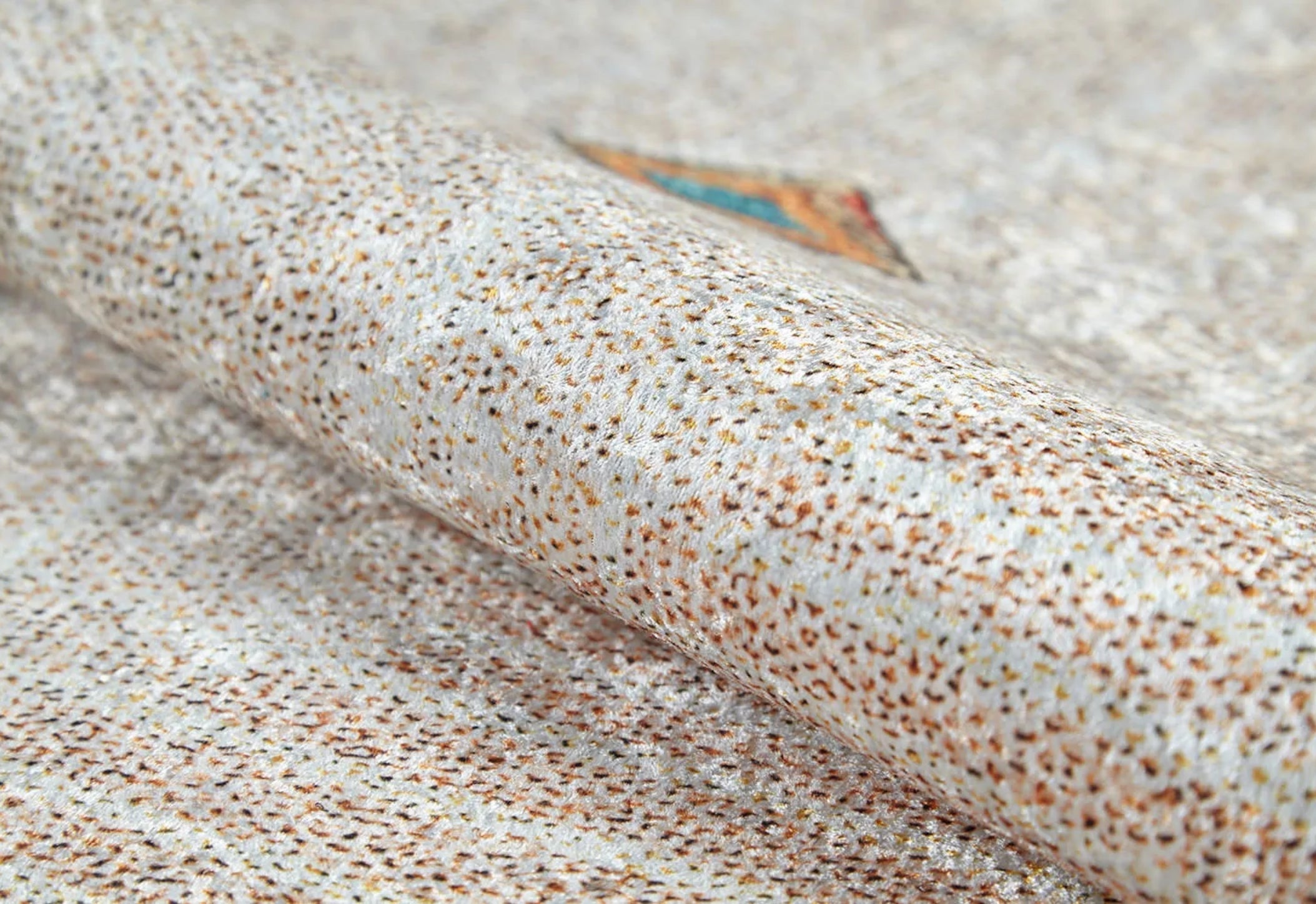 Geometric Area Rug – Cream Digital Print Rug, Antibacterial Non Slip Carpet