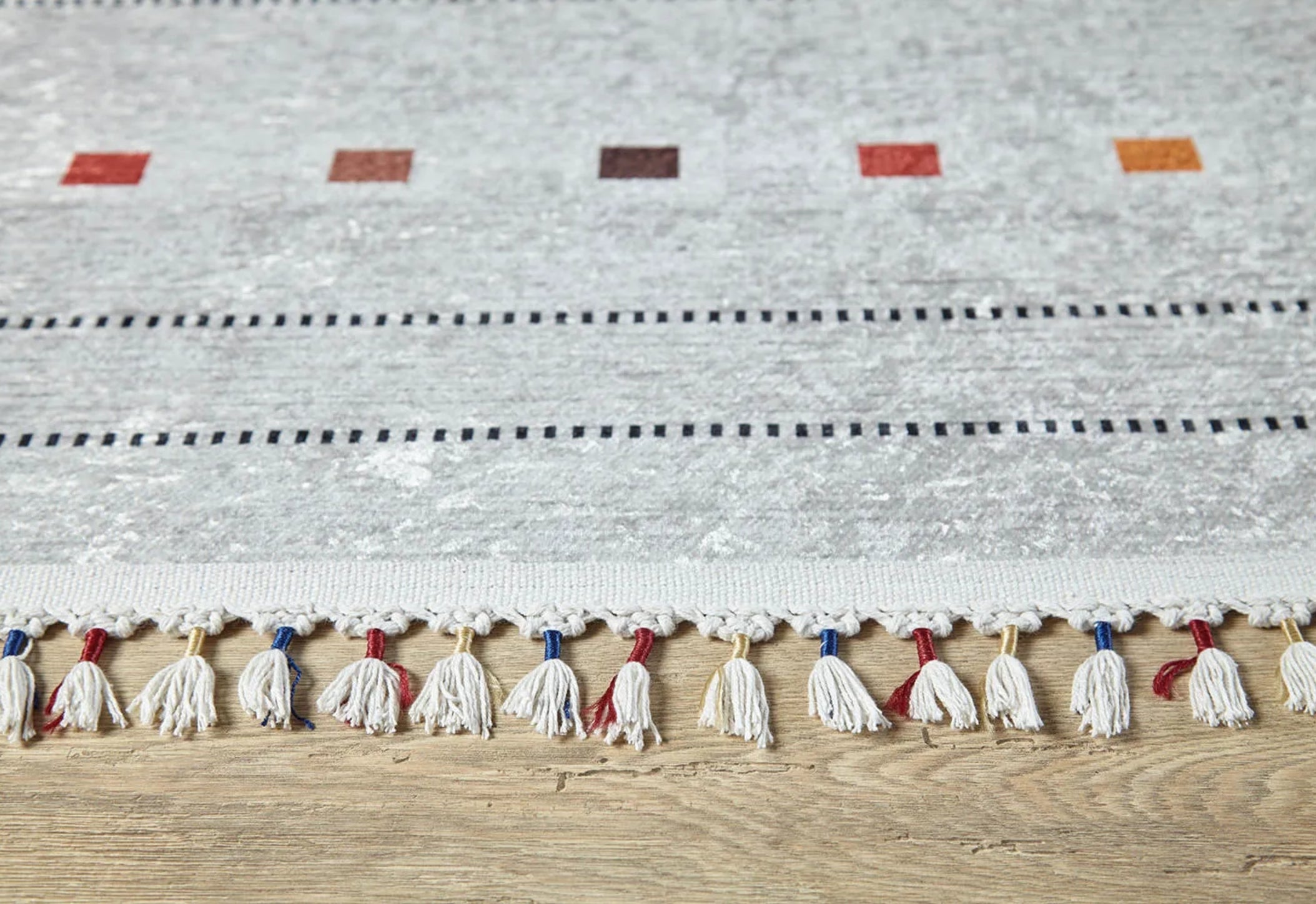 Grey Digital Print Rug - Classic Area Rug Non Slip Antibacterial Carpet