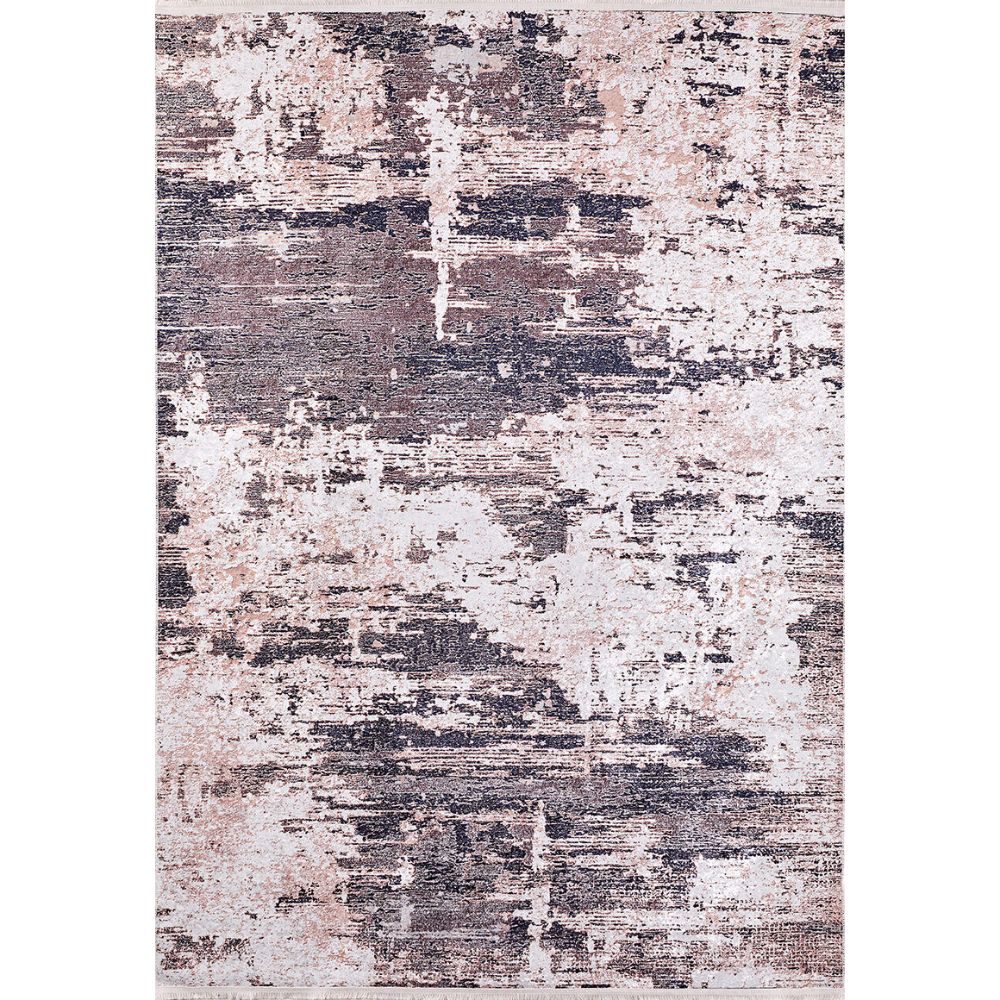 Modern Digital Print Rug – Beige Washable Area Rug With Antibacterial, Non Slip Backing