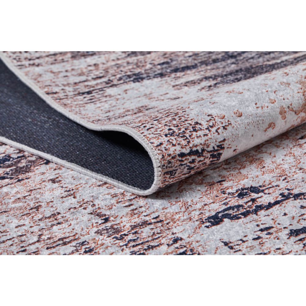 Modern Digital Print Rug – Beige Washable Area Rug With Antibacterial, Non Slip Backing