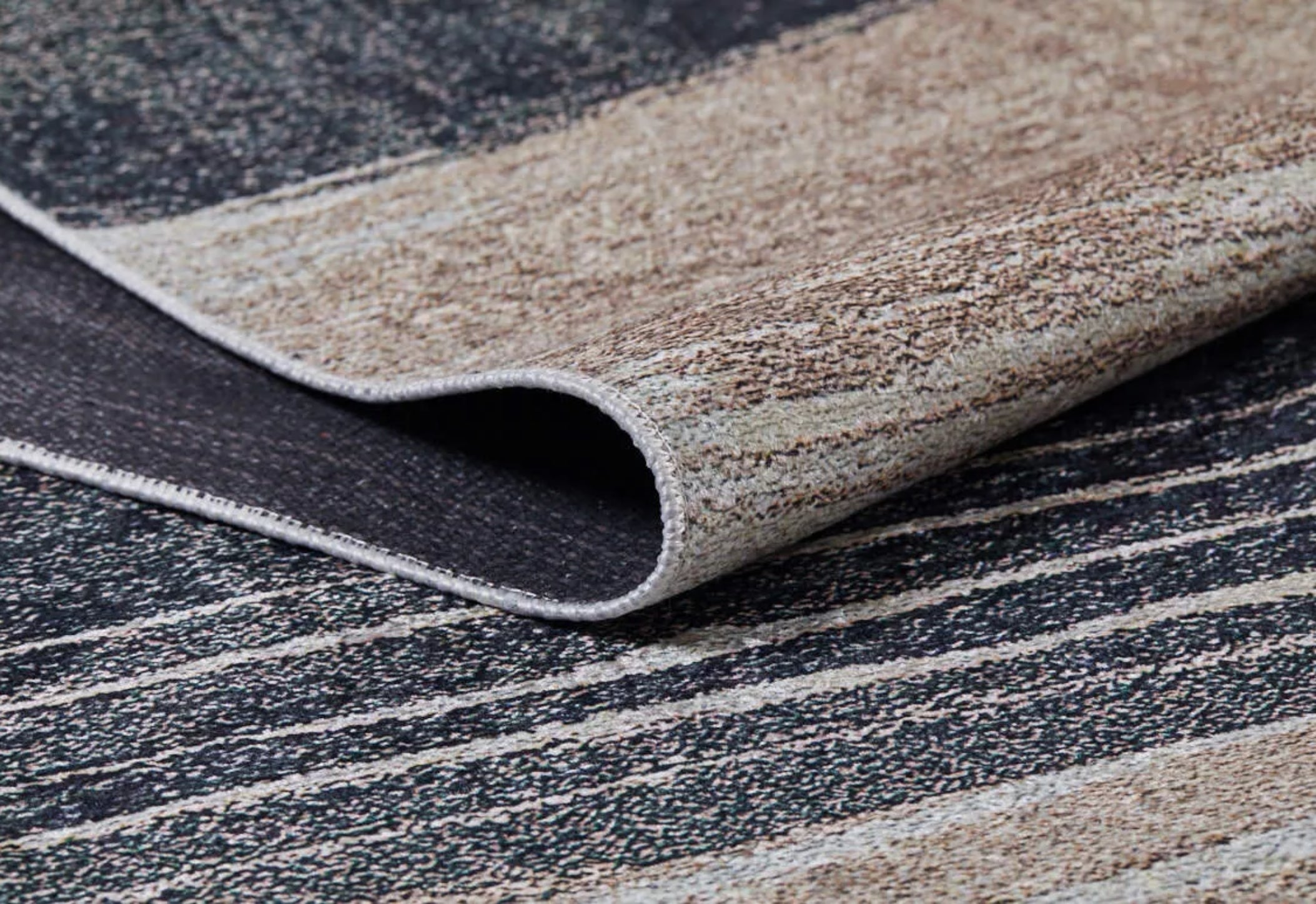Modern Area Rug – Brown Digital Print Carpet | Antibacterial, Non-Slip, Washable